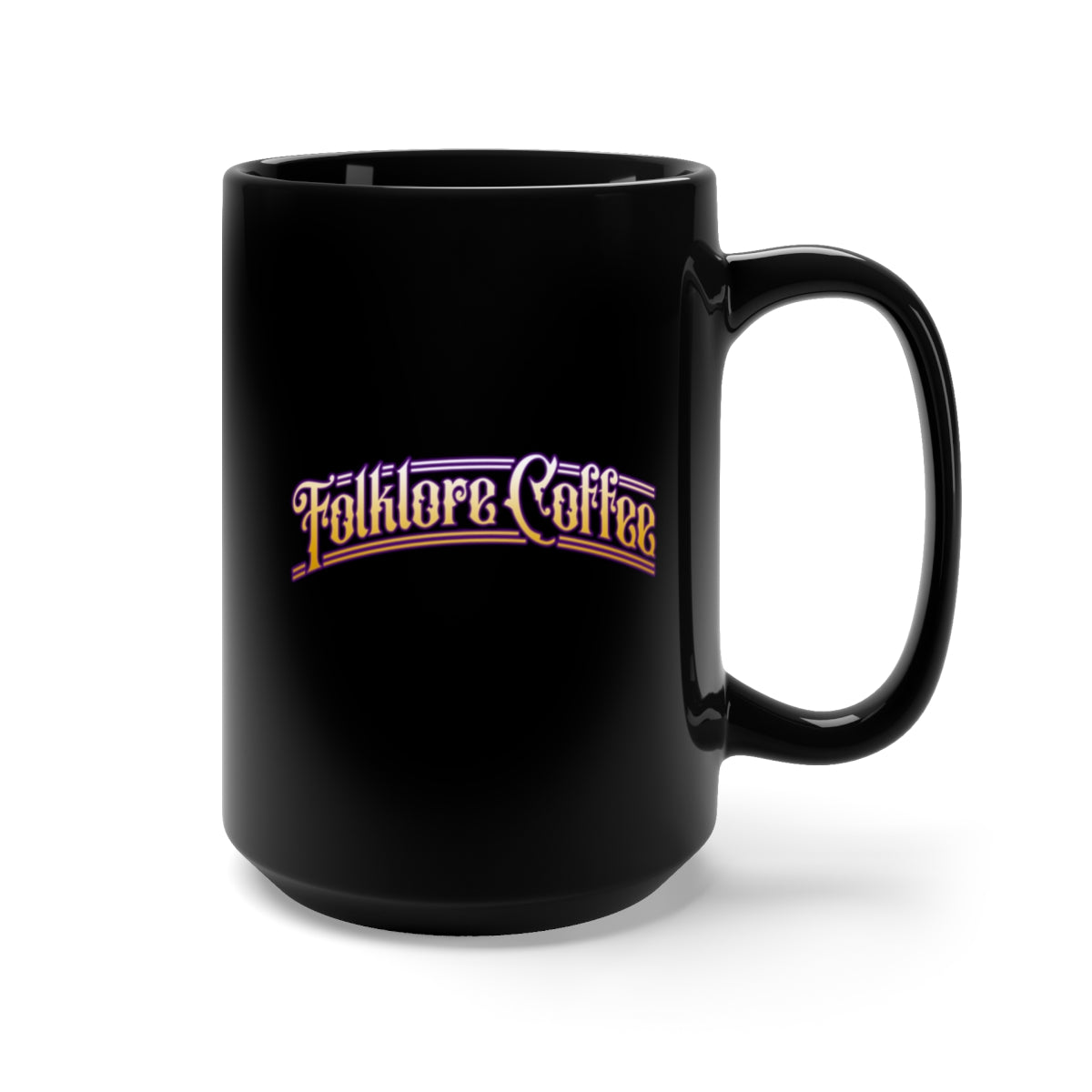 Folklore Coffee Black Mug 15oz