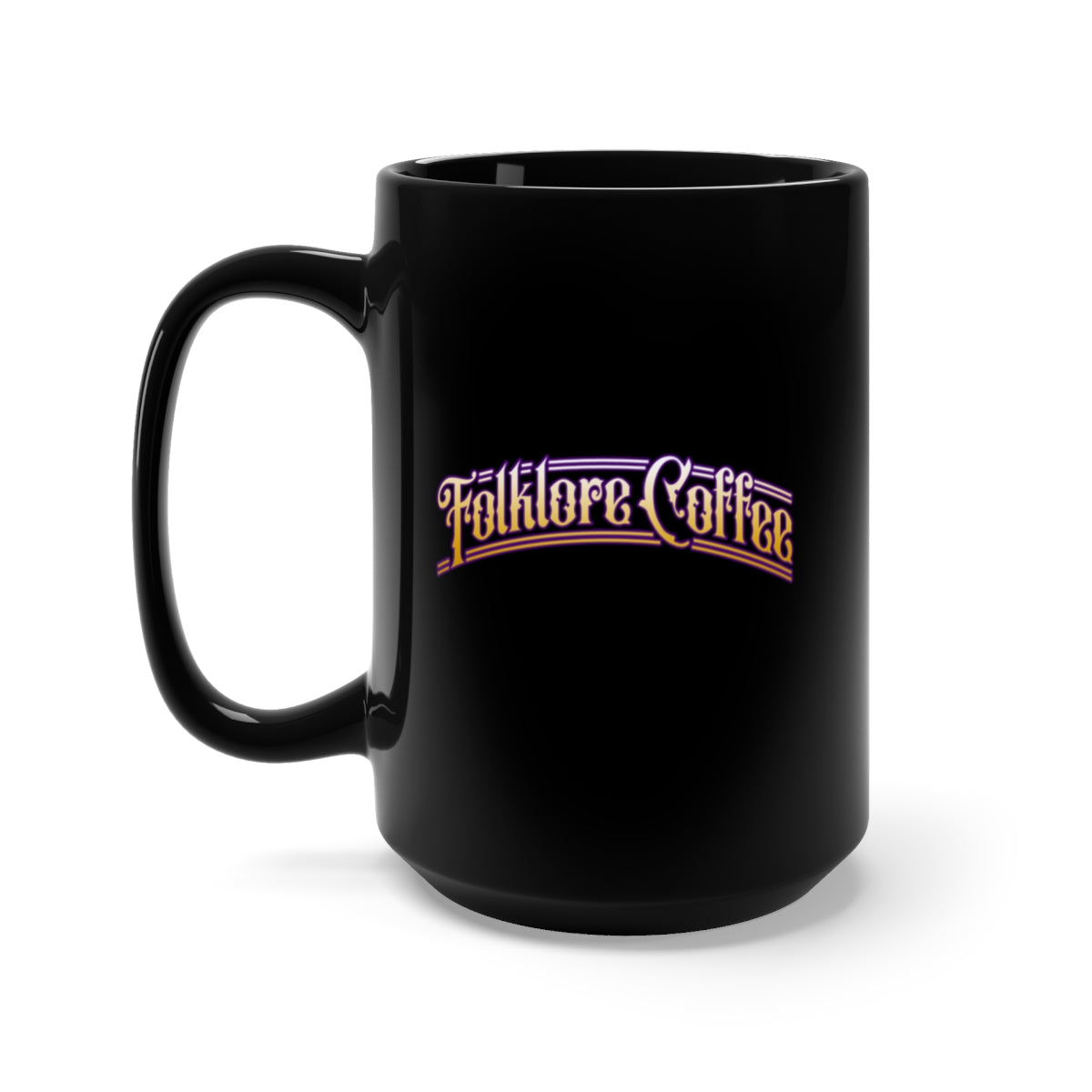 Folklore Coffee Black Mug 15oz